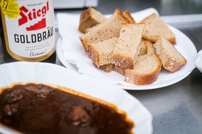 Authentic Vienna Food Tour inc. lunch, street food, 3 drinks - Favoriten District lunch: the hearty centerpiece with wine or beer