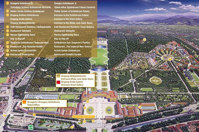 Evening at Schönbrunn Palace Vienna: 3-course Dinner and Concert - Timing, route, and finding the ticket area without panic