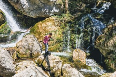 Exploring the Gutenstein Alps - Following the waterfalls, then facing the steep hill