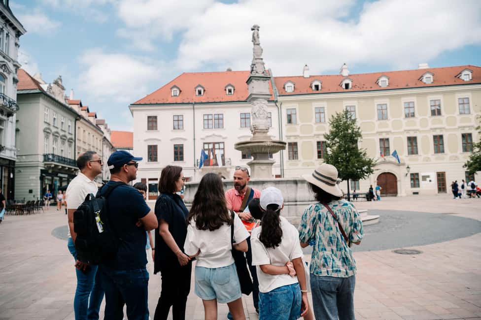 From Vienna: Bratislava City Tour with Food Options - The walking tour: a compact route through Bratislava’s must-see landmarks