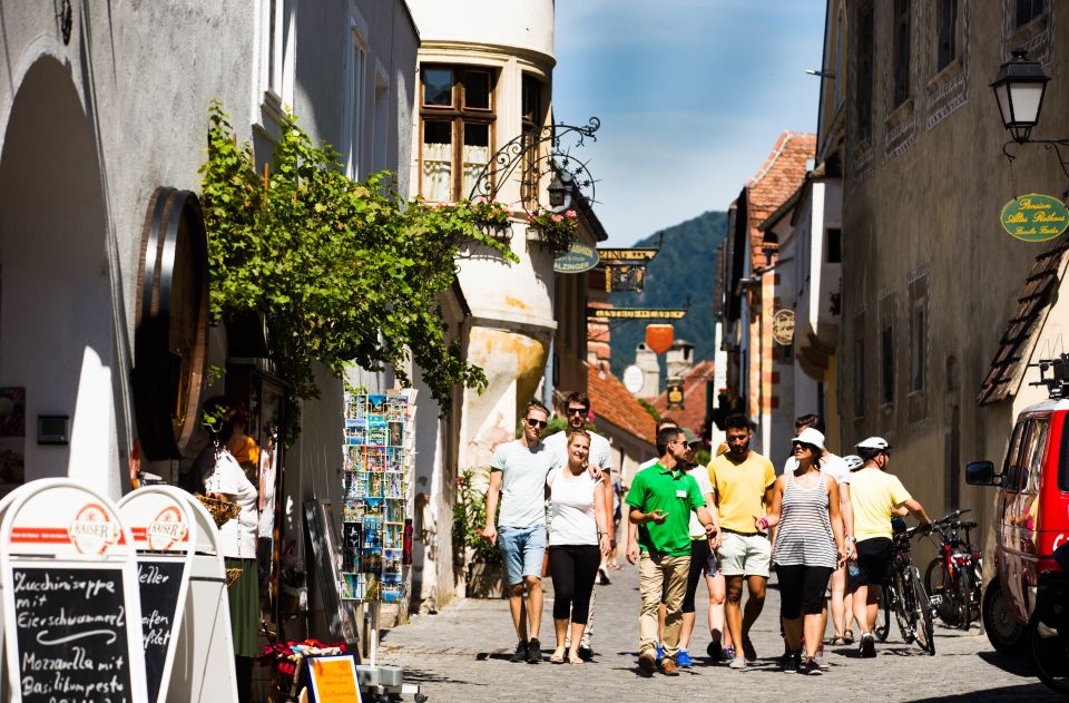 From Vienna: Wachau Valley Day Tour with Wine Tasting - Spitz tastings and the Danube cruise from Spitz to Melk