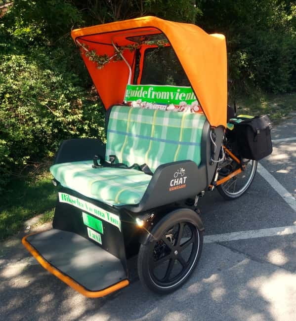 RAXI (Electric Rickshaw) Vienna Tours with two options - The core route: Danube Canal bike lanes, the Prater, and Ringstraße views