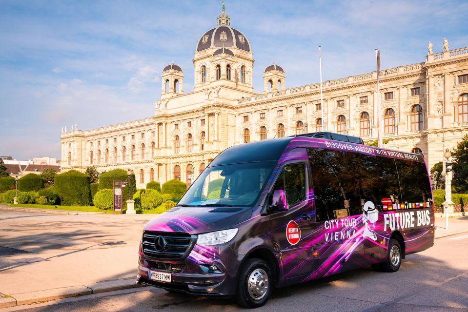 Vienna: Bus Tour with Virtual Reality Experience - Starting at Albertinaplatz: the Future Bus setup