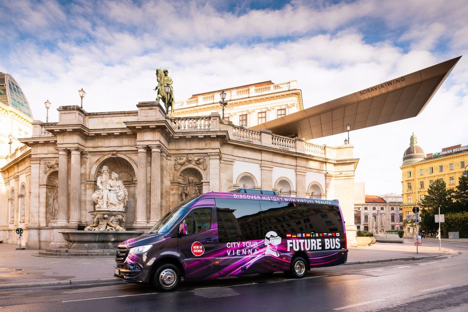 Vienna: Bus Tour with Virtual Reality Experience - The long window view: Museumsquartier, Secession, Naschmarkt, and Karlskirche