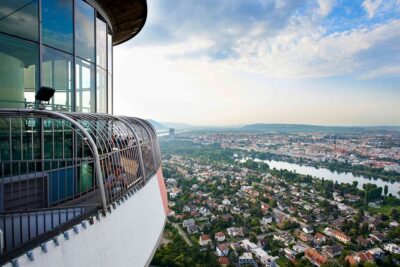 Vienna Danube Tower - The express lift: where the real experience starts