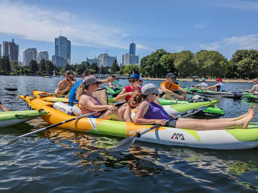 Vienna: Guided Kayaking Tour - Gänsehäufel and the Lakeshore Huts: A More Local Vienna View
