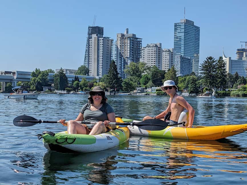 Vienna: Guided Kayaking Tour - Kaisermuhlen-VIC Meeting Point: Getting on the Water Quickly