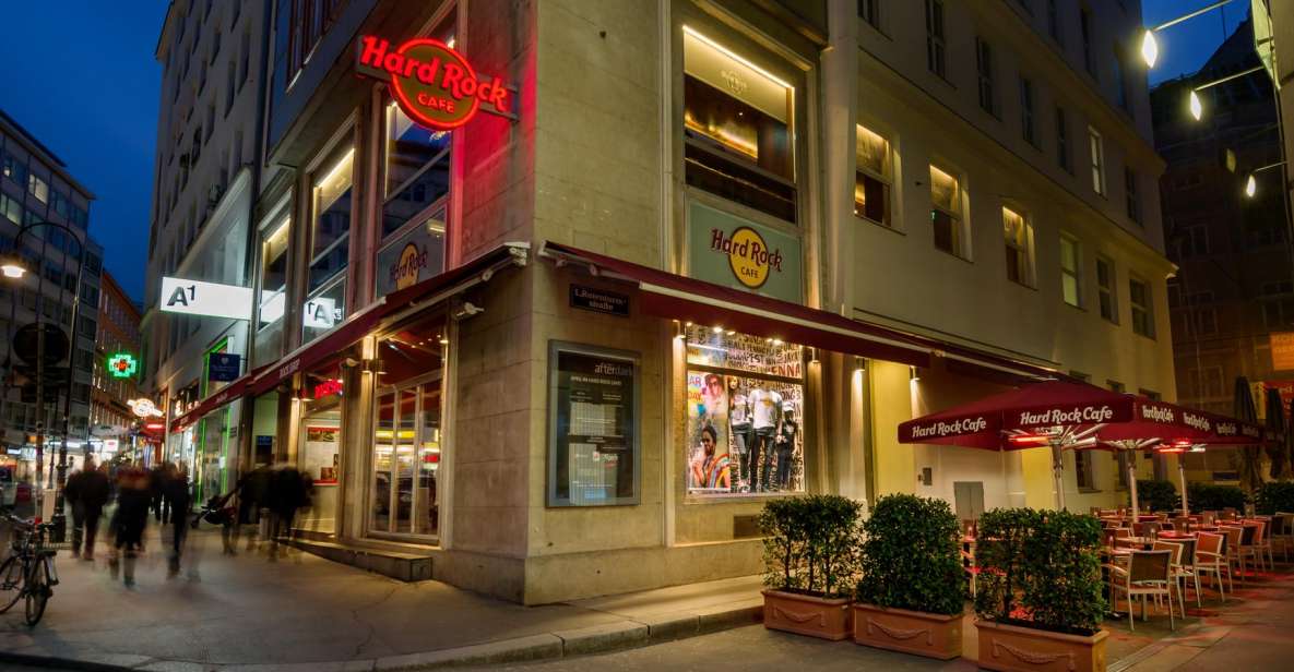 Vienna: Hard Rock Cafe with Set Menu for Lunch or Dinner - Location: Rotenturmstrasse 25 and How to Pair It With a Vienna Day