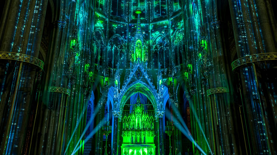 Vienna: Light of Creation Votive Church Immersive Light Show - Entering Votivkirche for Light of Creation