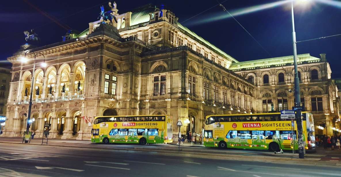 Vienna: Panoramic Night Tour by Bus - Getting on near the Vienna State Opera: fast, but arrive early
