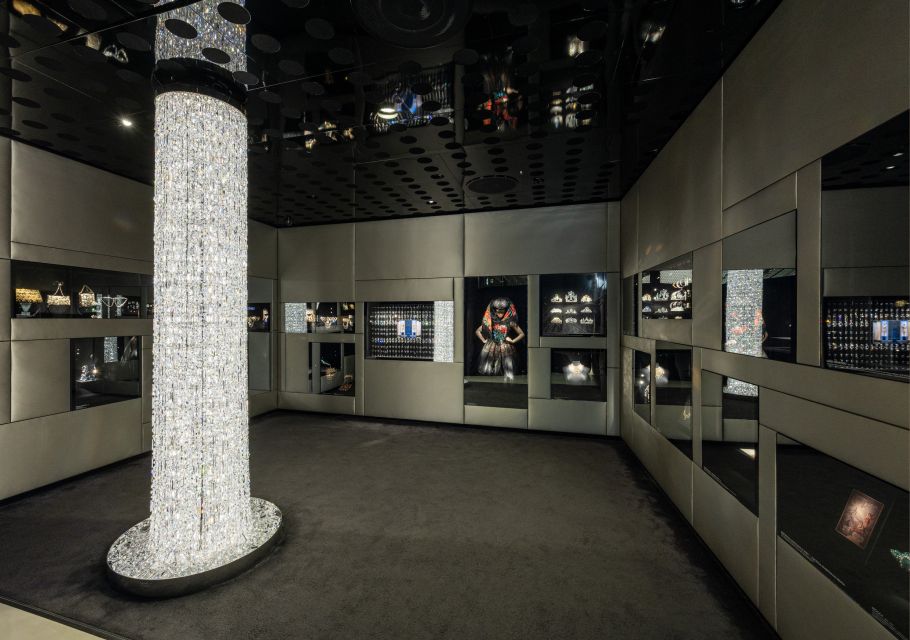 Vienna: Swarovski House Tour with Champagne and Gift - The Timeless area: Daniel Swarovski’s 1895 roots and museum-style artifacts