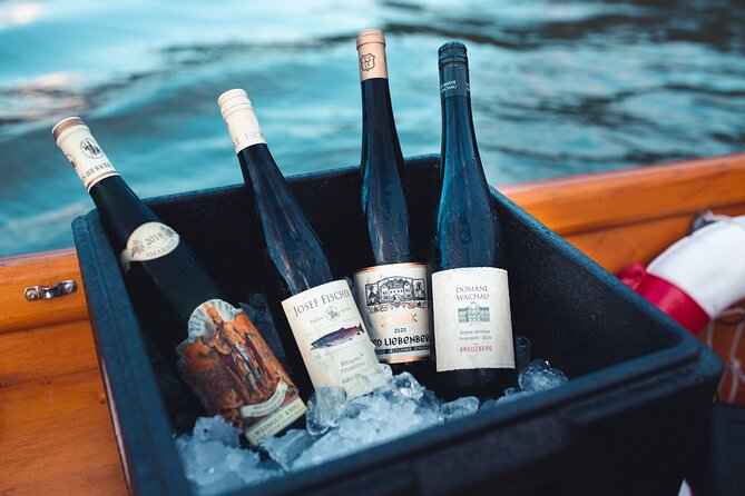 Wine tasting on traditional wooden boats in Wachau Valley - A Wooden Ponton and a Vineyard-Run Route